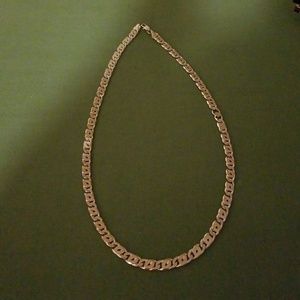 Silver color chain necklace